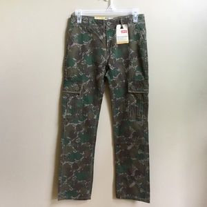 Levi’s 511 Boys Camo Cargo Pants 14 Slim Fit